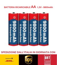 BATTERIE RICARICABILI AA STILO 1,5V 9800 MAH – ALTA CAPACITÀ,LUNGA DURATA 2026