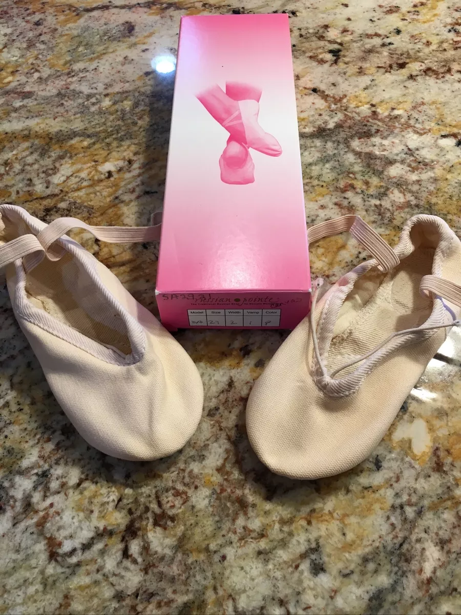 Russian pointe canvas ballet slippers top