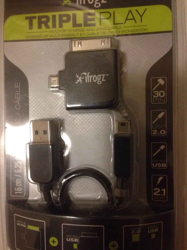 iFrogz TriplePlay - Multiple Device Charger & Sync. iPhone, iPod, iPad, Android - Image 3 of 4