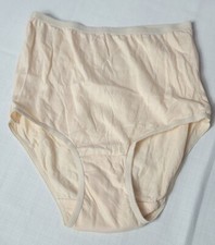 UNBRANDED NUDE TAN HIGH WAIST PANTIES Comfort Panty 5 COTTON NYLON