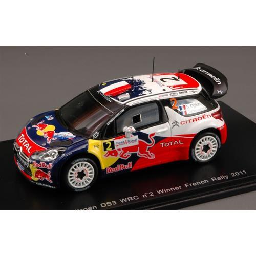 Citroën DS3 WRC N°2 – Rallye Suède 2011, S. Ogier, Spark 1/43, S3301