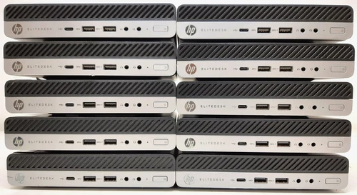 Lot (10) HP EliteDesk 800 35W G4 DM Core i5-8500T 2.10GHz 8GB-16GB RAM NO SSD #3