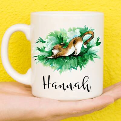 Personalisierte Katze Tasse | Katzengeschenke | Geschenke für Katzenliebhaber | Geburtstagstasse