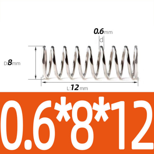 Compression Spring Steel 0.2 - 1mm Wire Dia 2mm - 12mm OD Small Pressure Springs - Picture 50 of 130