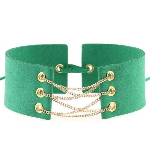 Gothic Samt breit mit Kette Choker Halskette Punk verstellbar Halsband Zubehör - Bild 17 von 55
