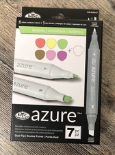 Royal Langnickel Azure Dual Tip Artist Markers Botanic Set - 6 Colors 1 Blender