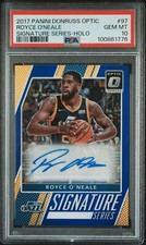 2017 Panini Donruss Optic Royce O'neale Signatures Series Holo #97 Jazz PSA 10
