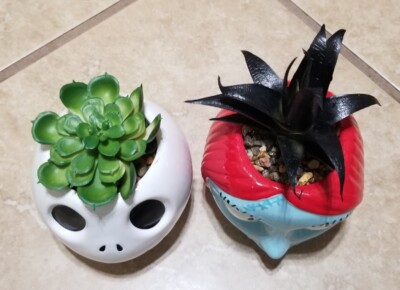 Disney Nightmare Before Christmas Jack & Sally Mini Planter With