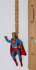 DC Comics Superman 1978 Enamel Pendant Chain Necklace