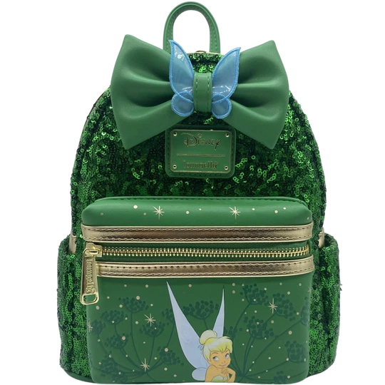Loungefly Disney Tinkerbell Green Sequin Mini Backpack - Exclusive - Peter Pan