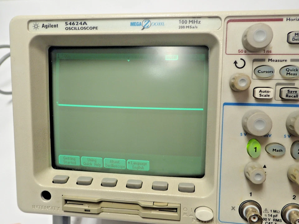 AGILENT 54624A MEGA ZOOM OSCILLOSCOPE 100MHz 200 MS a/s 4 CHANNEL w/ N2757A MOD - Image 2 of 4