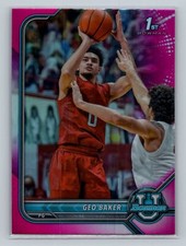 Geo Baker Rutgers Scarlet Knights 2021-22 Bowman University Pink #31 Card