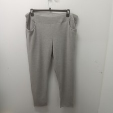 Coldwater Creek Pull On Fleece Lounge Pants Gray Size 2X