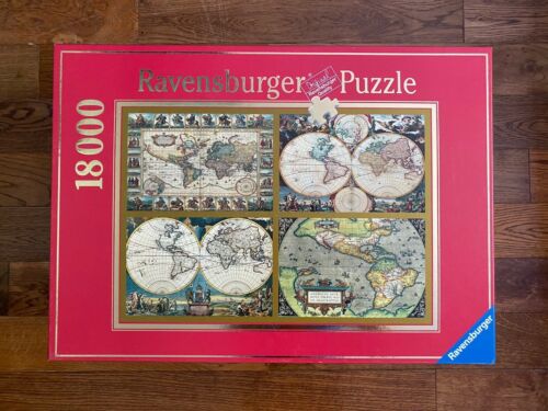 3/4 SEALED RARE Ravensburger 18000 HISTORICAL WORLD MAPS Jigsaw Puzzle - Afbeelding 1 van 5