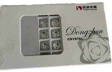 DONGZHOU 90pcs Shape Crystal White