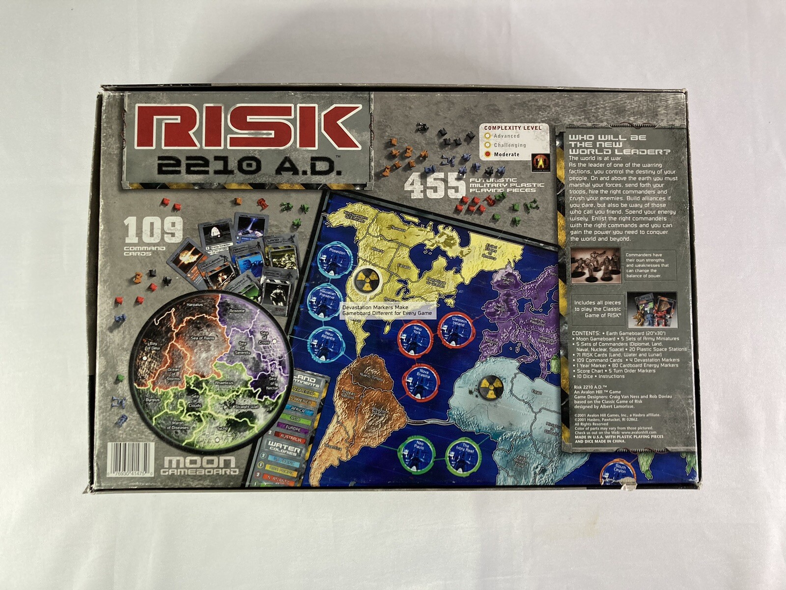 Risk Ebay Risk 2210 AD Board Game Avalon Hill Hasbro 2001 | eBay