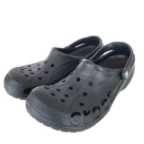 mens leather crocs size 11