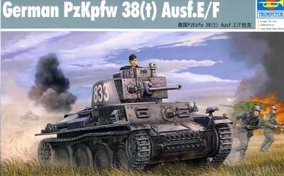 Trumpeter - PzKpfw.38(t) Ausf.E/F incl. Etched Parts Model Kit - 1:35 NEW OVP