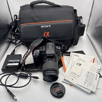 Sony Alpha A300 Digital SLR Camera W/ 18-70mm Lens Original Case & Charger  