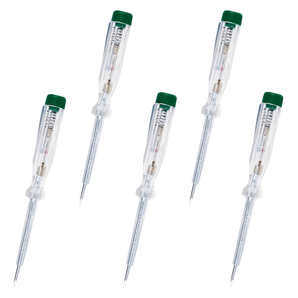 5X Vde StromprüFer SpannungsprüFer PhasenprüFer 140Mm 200-250V Schraubendreher-image