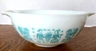 Vintage Pyrex Amish Butterprint 443 Cinderella Mixing Bowl 2-1/2 Qt Turquoise