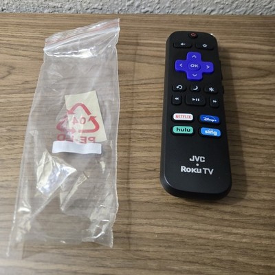 OEM JVC Replacement Remote Control Compatible w/ All JVC HDR Roku Smart LED TVs