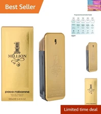 1 Million Eau de Toilette - 3.4 Oz Travel Size in Luxurious Gold Bottle