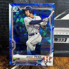 2021 Bowman Chrome Sapphire Jeremy Pena Prospect #BCP-190 Astros