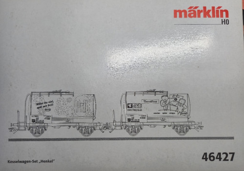 Märklin H0 46427 2-teiliges Kesselwagen Set "Henkel" der DB, neu, in der OVP | Zustand: Neu
