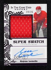 2022 Leaf ITG Used Super Swatch Signatures Purple 24/25 Rejean Lemelin Auto 0c3