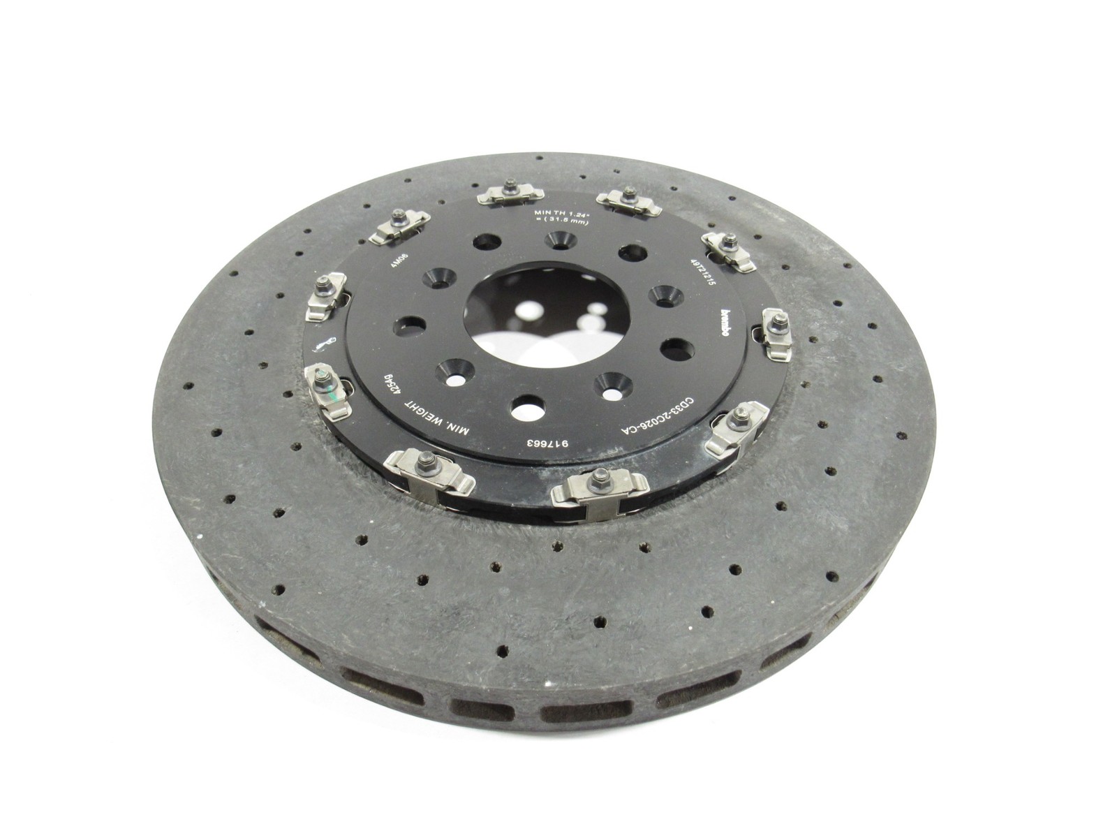 12-18 Aston Martin Vanquish 2014 Rear Right Brake Rotor Disc Carbon Ceramic ;Y2