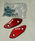 ALLOY Mirror Blanking Plates Red (Pair) Aprilia RSV4 1100 Factory 2019 - 2024