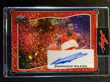 2025 Leaf Metal Hawks HOF Dominique Wilkins Auto Independence Red Shimmer #d 2/2