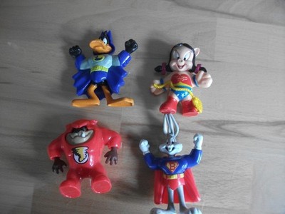 4 mal Lonely Tunes als Superhelden ( Bugs Bunny u.a. ) McDonalds 1991