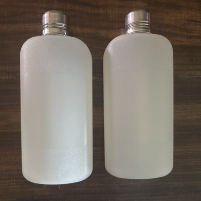 2 Top Shelf Flasks 12 oz. Plastic Flask With Stainless Steel Shot Cup Lid