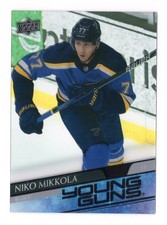 2020-21 UD Series 2 Niko Mikkola Young Guns Clear Cut