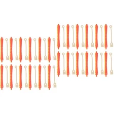 Set of 2 Perm Rod Rubber Bands Hair Curlers Curling Tools Barber Rods