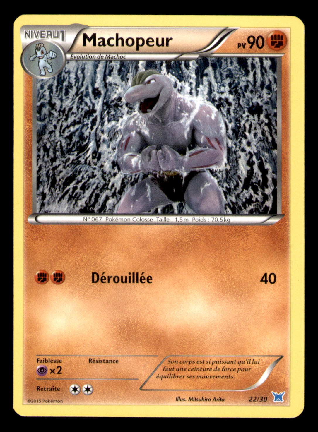 Machoke 22/30 LP XY Trainer Kit Latias Latios 2015 Pokemon