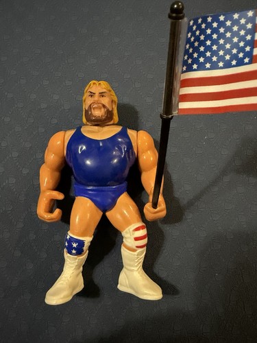 WWF Hacksaw Jim Duggan Hasbro Figure 1991 WWE Wres...