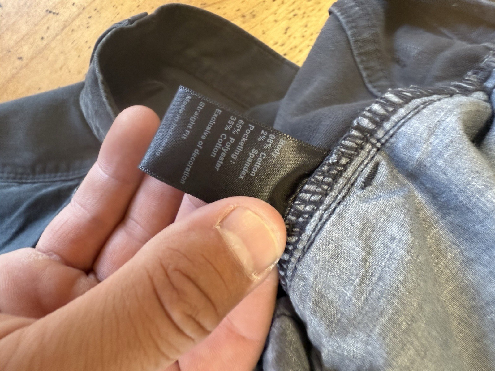 Flint and Tinder Pants Mens 36x34 Straight Fit Gray 5 Pocket Chino Twill Casual