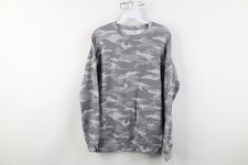 Athleta Womens Size XS Faded Camouflage French Terry Crewneck Sweatshirt Gray