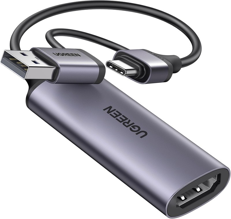 UGREEN Video Capture Card HDMI to USB C Streaming Device 1080P 60FPS Capture 4K