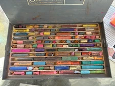 Vintage GRUMBACHER Soft Pastels In 48 Hard Case