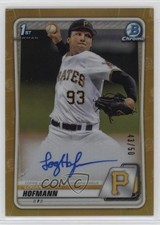2020 Bowman Draft Chrome Picks Gold Refractor 43/50 Logan Hofmann Auto w5p