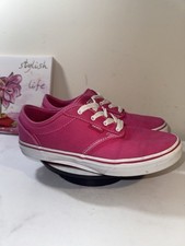 Vans Women s Hot Pink Canvas Low-Top Sneakers - Size 6