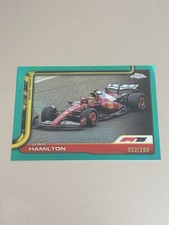 2025 Topps Chrome F1 Lewis Hamilton Teal Refractor /299 #76 Ferrari HP