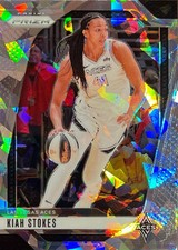 Kiah Stokes Prizm 2024 #122 Silver Ice Prizm Las Vegas Aces