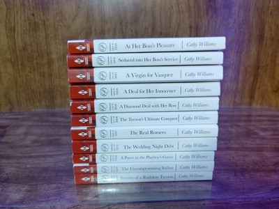 Harlequin Presents 11-Book Lot Cathy Williams Romance Paperbacks Tycoon Billiona