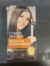 Brazilian Keratin Straightening Home Treatment w/ Hyaluronic Acid Box Torn L16