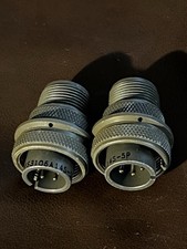 2 UNITS AMPHENOL INDUSTRIAL MS3106A14S-5P Connector Cylindrical Plugs